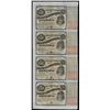 Image 1 : Uncut Sheet of (4) State of Louisiana Baby Bond Obsolete Notes