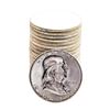 Image 1 : Roll of (20) Brilliant Uncirculated 1958 Franklin Half Dollar Coins