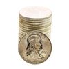 Image 1 : Roll of (20) Brilliant Uncirculated 1963-D Franklin Half Dollar Coins