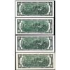 Image 2 : Lot of (4) 1976 $2 Federal Reserve Star Notes