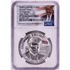 Image 1 : 2020 Cameroon 1000 Francs High Relief Donald Trump Silver Coin NGC PF70 Ultra Cameo