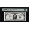 Image 1 : 1953 $10 Silver Certificate Note Fr.1706 PMG Choice About Uncirculated 58