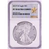 Image 1 : 2019-W $1 Proof American Silver Eagle Coin NGC PF70 Ultra Cameo