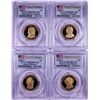 Image 1 : Lot of (4) 2008-S $1 Proof Presidential Dollar Coins PCGS PR69DCAM First Strike