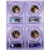 Image 2 : Lot of (4) 2008-S $1 Proof Presidential Dollar Coins PCGS PR69DCAM First Strike