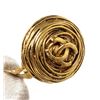 Image 3 : Chanel Gold Round Disc Earrings