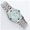Image 3 : Rolex Ladies Stainless Steel Ice Blue Diamond 26MM Oyster Perpetaul Datejust