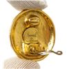 Image 4 : Chanel Gold CC Disc Earring