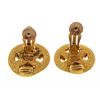 Image 2 : Chanel Gold Round CC Earrings