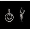 Image 2 : 1.46 ctw Diamond Earrings - 14KT White Gold