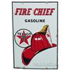 Image 1 : Texaco Fire Chief Porcelain Sign - 12" x 18"