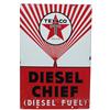 Image 1 : Texaco Diesel Chief Porcelain Sign Wide Spray, Rare - 1