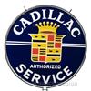 Image 1 : Cadillac Service Double Sided Porcelain Sign w/ Origina