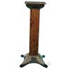 Image 1 : Oak Slot Machine Stand w/ Cast-Iron Base - 38" Tall