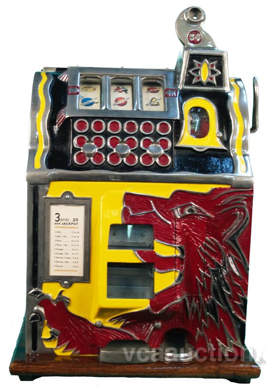 5 Cent Mills Lion's Head Slot Machine