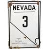 Image 1 : Nevada Highway 3 Porcelain Sign State Of Nevada Dept. O