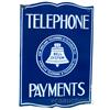 Image 1 : Telephone Payments Double Sided Porcelain Flange Sign