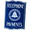 Image 2 : Telephone Payments Double Sided Porcelain Flange Sign