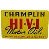 Image 2 : Champlin Motor Oil Double Sided Porcelain Sign - 32" x