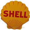 Image 1 : Shell Double Sided Porcelain Die-Cut Sign - 48"