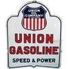 Image 2 : Union Gasoline Tombstone Shaped Double Sided Porcelain