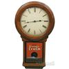 Image 1 : Orange Crush Oak Clock Contemporary