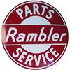 Image 1 : Rambler Service Double Sided Porcelain Sign - 60" Diam.