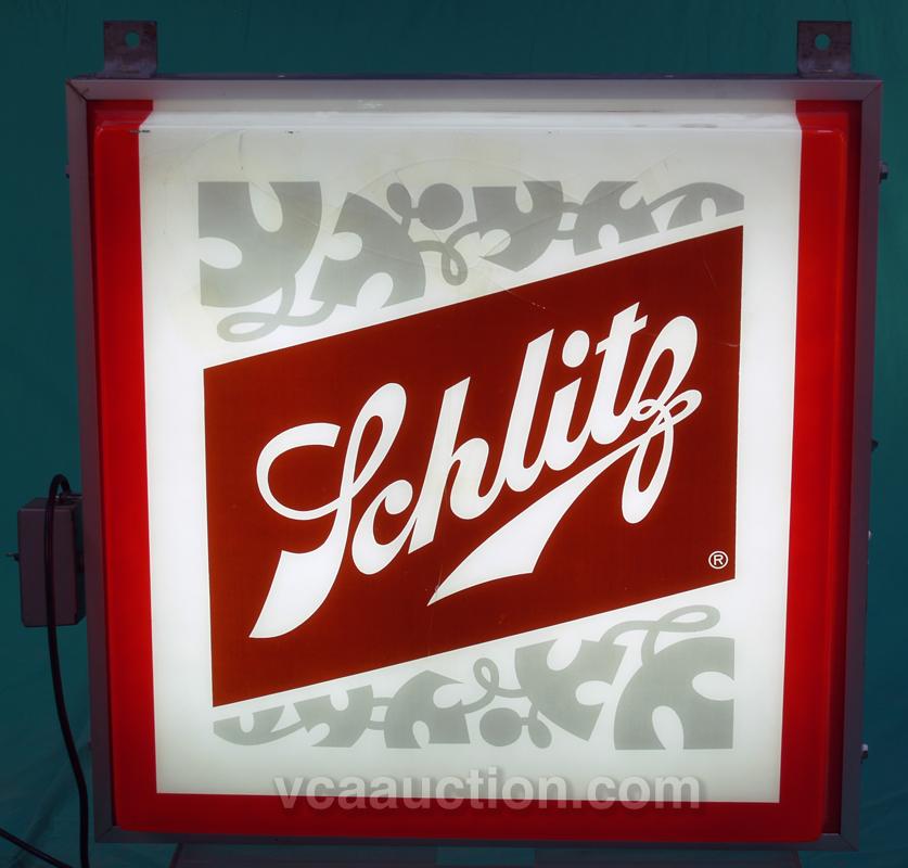 Schlitz Out Door Double Sided Plastic Beer Sign