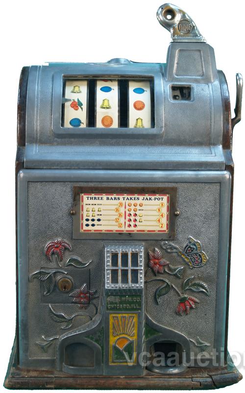 10 Cent Jennings Poinsettia Pace Conversion Slot Machin