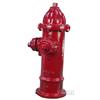 Image 1 : 1956 Red Cast Iron 2 Tit Fire Hydrant, Mueller Chattano