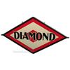 Image 2 : Diamond Double Sided Porcelain Sign w/ Original Ring, D