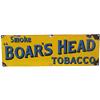 Image 1 : Boar's Head Tobacco Porcelain Sign - 24" x 8"