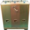 Image 1 : 5, 10 & 25 Cent Mills 3 Bells Console Slot Machine - Bl