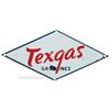 Image 1 : Texgas Gasolines Porcelain Sign Diamond Shaped - 14" x