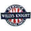 Image 1 : Willys Knight Service Double Sided Porcelain Sign - 40"