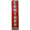 Image 1 : Century Tires Tin Sign - 18" x 72"