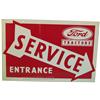 Image 2 : Ford Tractor Service Double Sided Tin Sign N.O.S. In Or