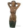Image 1 : Carved Wooden Mermaid Type Figure - 48" Tall
