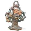Cast Iron Flower Basket Door Stop
