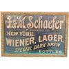 Image 1 : The F & M Schaefer Brewing Co. Etched Metal Advertiseme