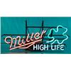 Image 1 : Miller High Life Neon Sign w/ Small Clover Leaf