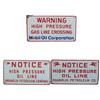 Image 1 : Lot Of 3 Warning Porcelain Signs:  2 Magnolia Warnings