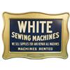 Image 1 : White Sewing Machines Co. Advertising Tin Sign Clevelan