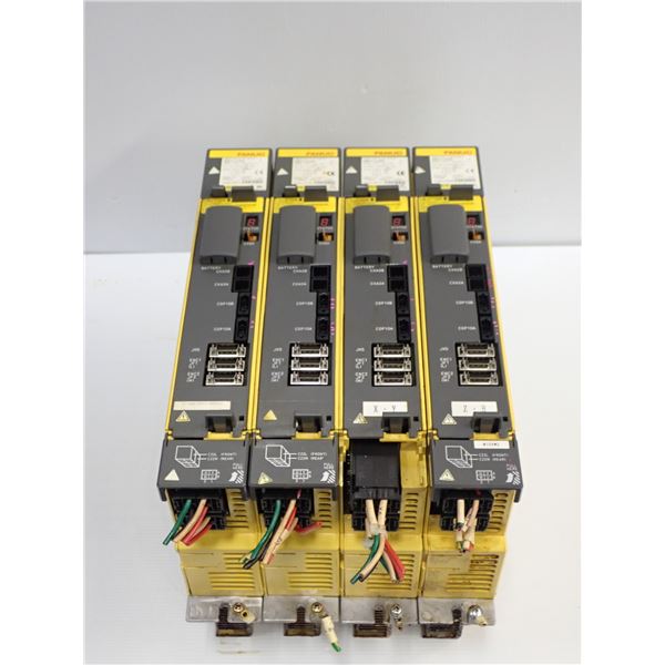 (4) Fanuc # A06B-6114-H209 Servo Amplifier Modules