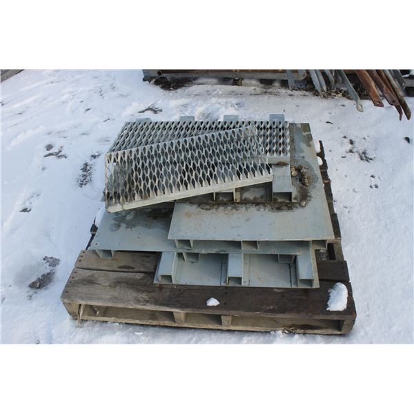 Pallet of Grating and Steel Platforms