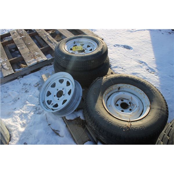 3 Tires and rim