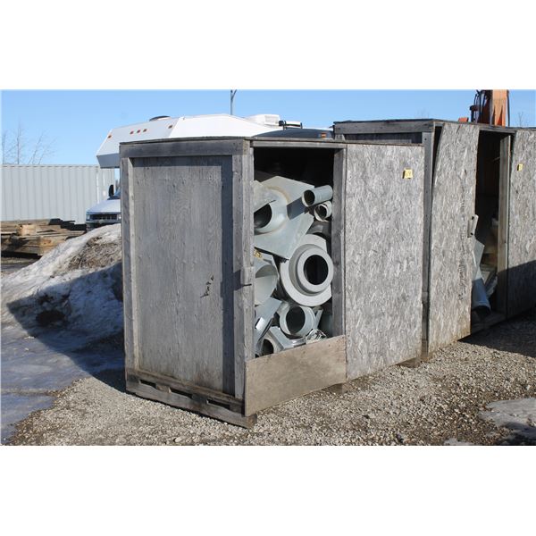 Crate of Heat Ducting etc