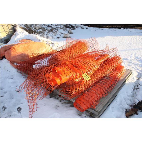 Pallet of Snow Fence
