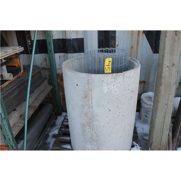 Concrete cribbing and mesh