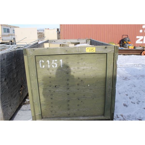 File Holders in 4 ft x 8 ft crate